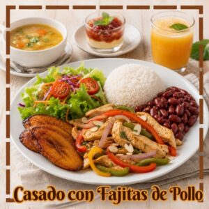 CASADO CON FAJITAS DE POLLO