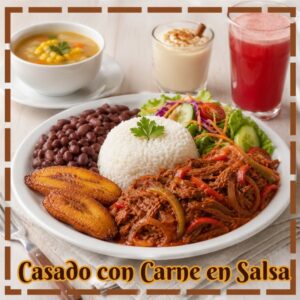 CASADO CON CARNE EN SALSA