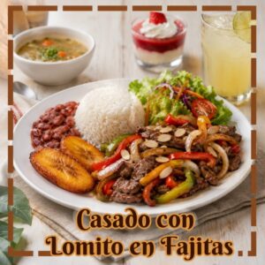 CASADO CON LOMITO EN FAJITAS