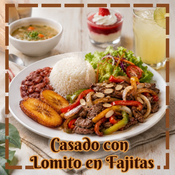 CASADO CON LOMITO EN FAJITAS
