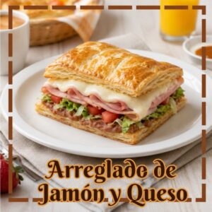 ARREGLADO DE JAMÓN Y QUESO