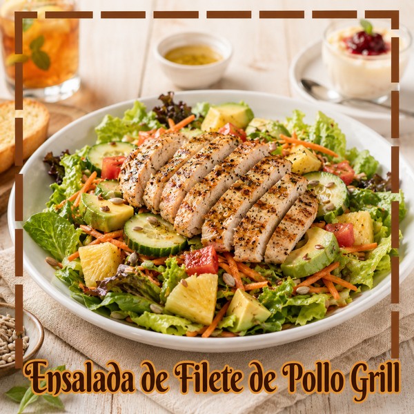 ENSALADA DE FILETE DE POLLO GRILL