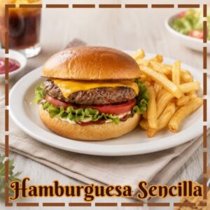 HAMBURGUESA SENCILLA