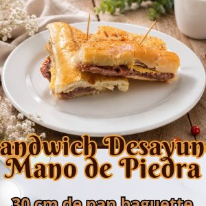 Sándwich de Desayuno Mano de Piedra