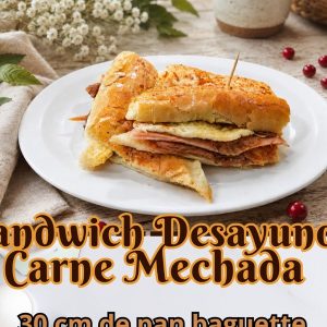 Sándwich de Desayuno Carne Mechada