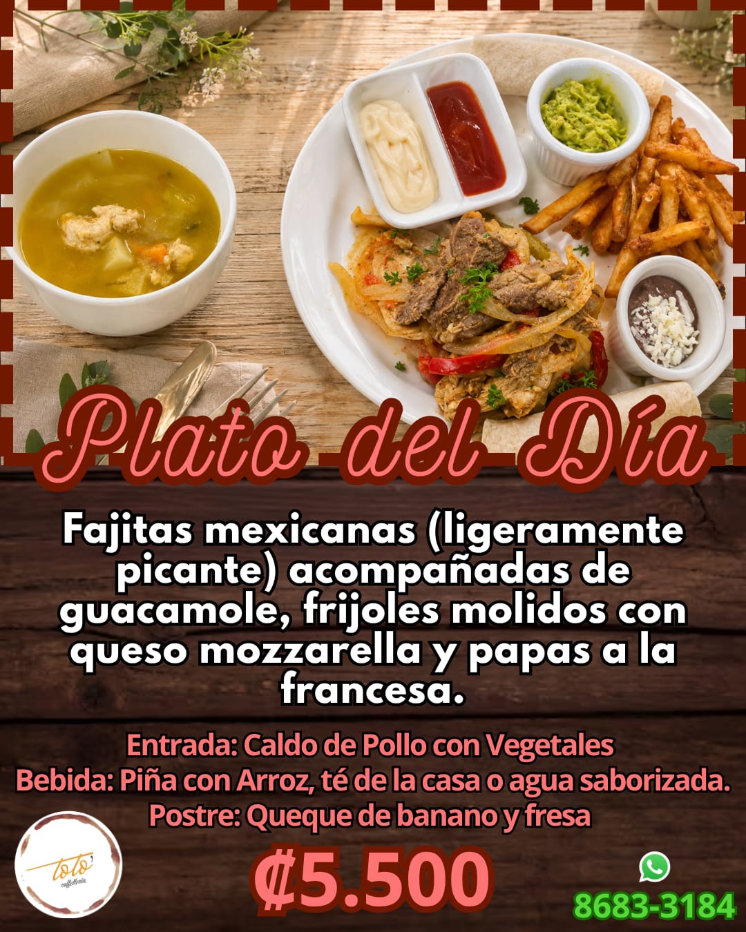 Plato del día: CASADO PRUEBA
