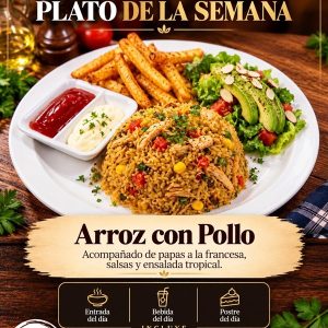 Plato de la semana Arroz con Pollo